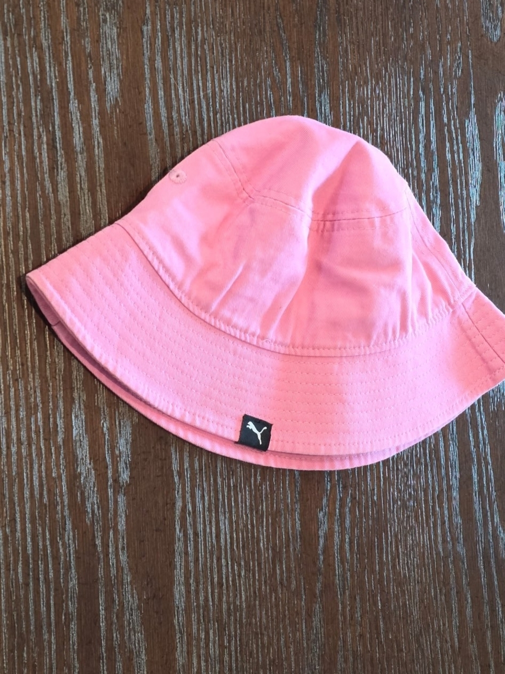 Puma Kids Light Pink Bucket Hat with Logo Tag